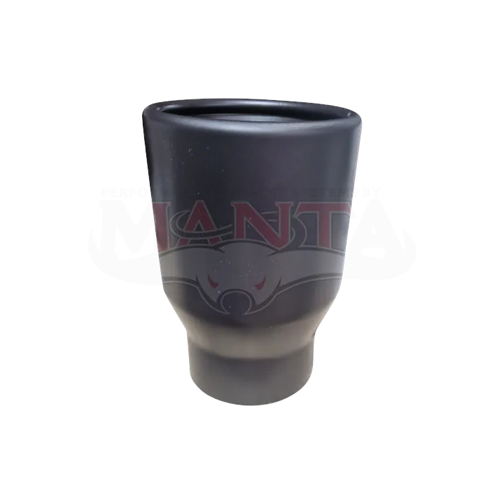 3in Inlet x 4in Outlet x 150mm - Black Unbranded, Rolled in With Inner Cone product image