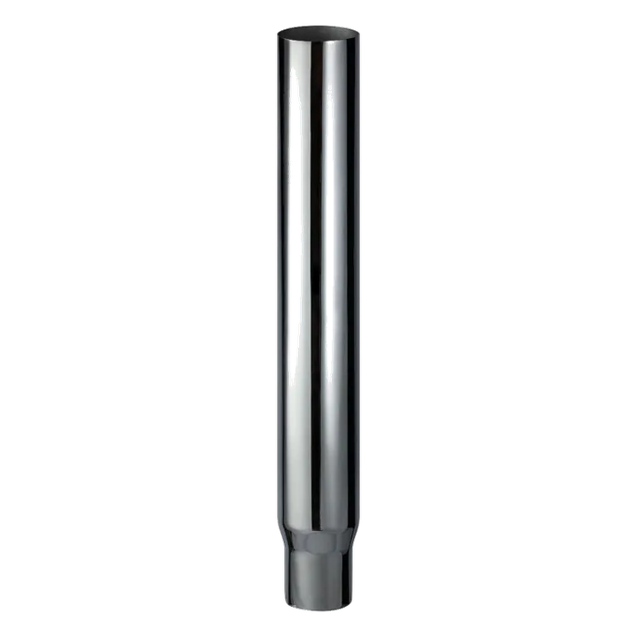 CHROME EXHAUST STACK STRAIGHT REDUCING 7in OD > 5in OD X 48in (1220MM) LONG, PLAIN INLET product image