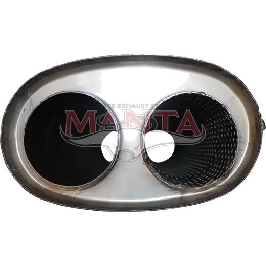3in, 8in x 5in Oval Centre/Centre, Twin In/Twin Out, 20in (500mm) Long, Megaflow Muffler - Medium product image