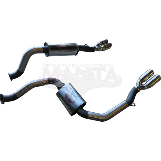 Ford Falcon BA - FG V8 XR8 Ute 3in Dual L.H.S. Rear Muffler includes Chassis Bracket product image