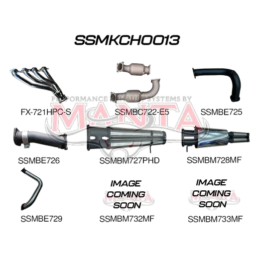 Chevrolet Silverado 1500 ZR2 6.2L V8 Full Exhaust With HPC Coated Extractors, Cats Twin 3in Cat Back product image