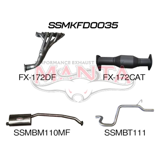 Ford Falcon EA - AU 6 Cylinder Sedan Full System Muffler/Tailpipe product image