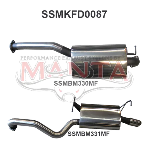 Ford Falcon BA BF 6 Cylinder Sedan Catback Muffler/Muffler product image