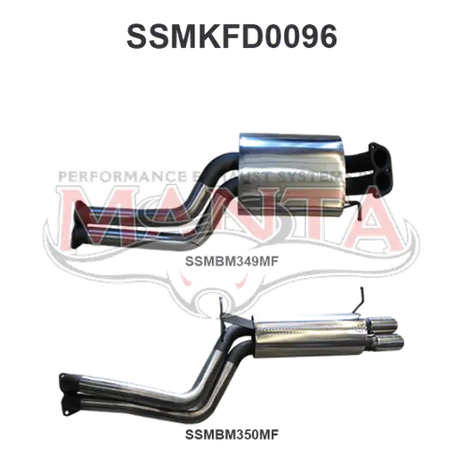 Ford Falcon BA BF XR6 Turbo 2.5in Dual Catback product image