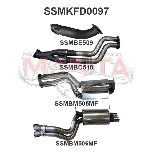 Ford Falcon BA BF XR6 Turbo 3in Dual Turbo Back product image