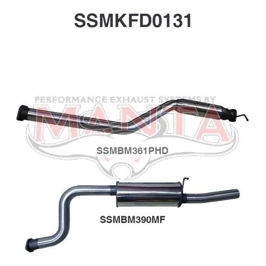Ford Falcon BA BF 6 Cylinder Ute Catback Hotdog/Muffler product image
