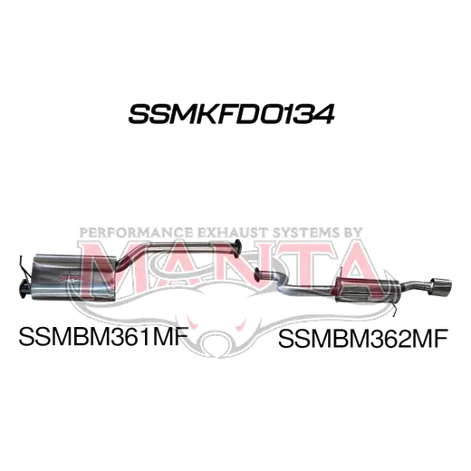 Ford Falcon BA BF 6 Cylinder XR6 Ute CatBack Muffler/Muffler product image