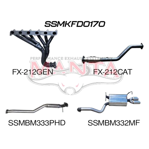 Ford Falcon FG 6 Cylinder N/A Sedan Full System Hotdog/Muffler product image