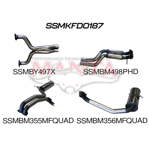 Ford FG V8 Sedan 2.5in L & R CatBack Hotdog/Muffler product image