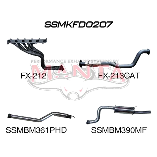 Ford Falcon FG 6 Cylinder Ute Full System Hotdog/Muffler product image