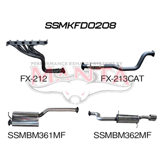 Ford Falcon FG 6 Cylinder XR6 Ute Full System Muffler/Muffler product image