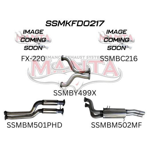 Ford FG 5.4L V8 Ute 3in Dual With Extractors Hotdog/Muffler product image