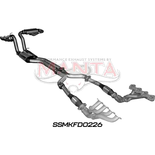 Ford FG 5.4L V8 Ute 3in L & R With Extractors Muffler/Muffler product image