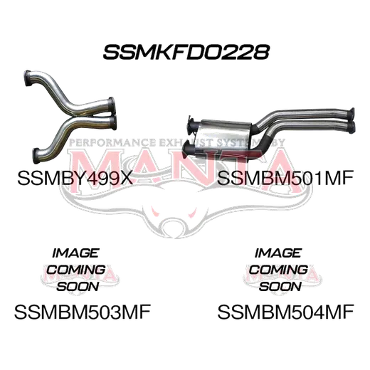 Ford FG 5.4L V8 Ute 3in L & R CatBack Muffler/Muffler product image