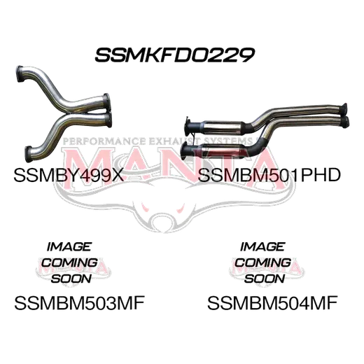 Ford BA BF V8 Ute 3in L & R CatBack Hotdog/Muffler product image