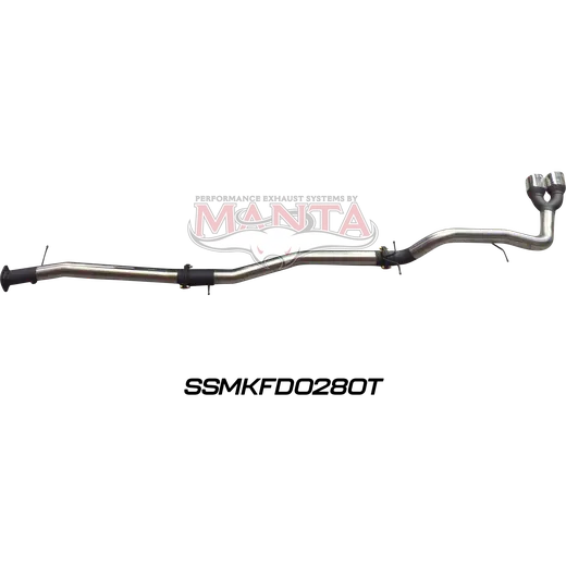 Ford Next Gen T6.2 Ranger 4cyl 2.0L Bi-Turbo 3in DPF Back, Twin Tip Side Exit Without Centre Muffler product image