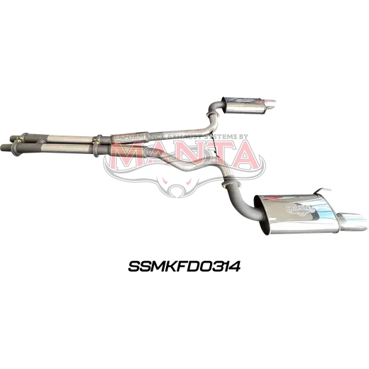 FORD MUSTANG V8 FM 2015 - 2017 3in CATBACK WITHOUT CENTRE MUFFLER WITH REAR MUFFLERS & TWIN TIPS product image