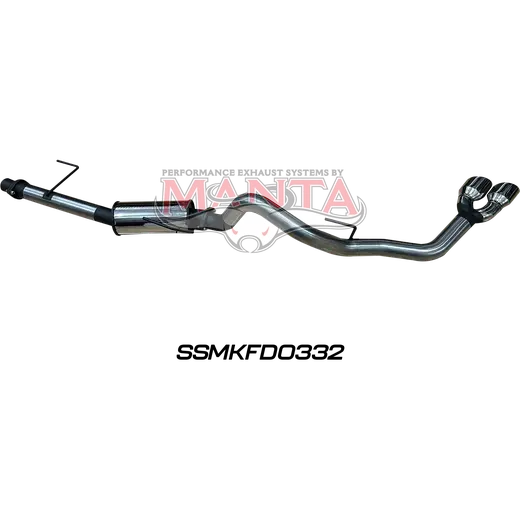 Ford F150 2023 On 3.5L V6 SWB & LWB 3in Catback With Chrome Side Exit Twin Tip. product image