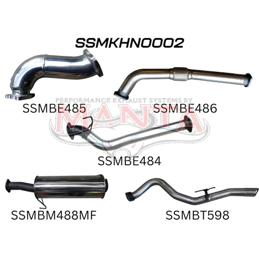 Holden Colorado RC 3.0L 08 - 10 LWB WITHOUT CAT & WITH MUFFLER product image