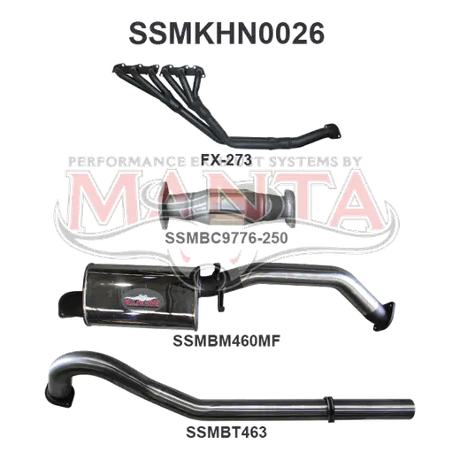 Holden Commodore VL Commodore 3.0L 6 Cylinder 3in With Extractors Muffler/Tailpipe product image