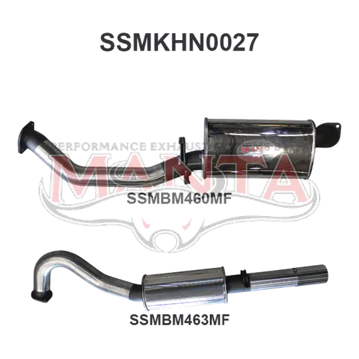 Holden Commodore VL Commodore 3.0L 6 Cylinder 3in Catback Muffler/Muffler product image