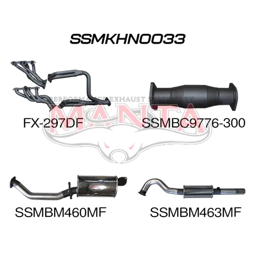 Holden Commodore VL Commodore V8 3in With Extractors Muffler/Muffler product image