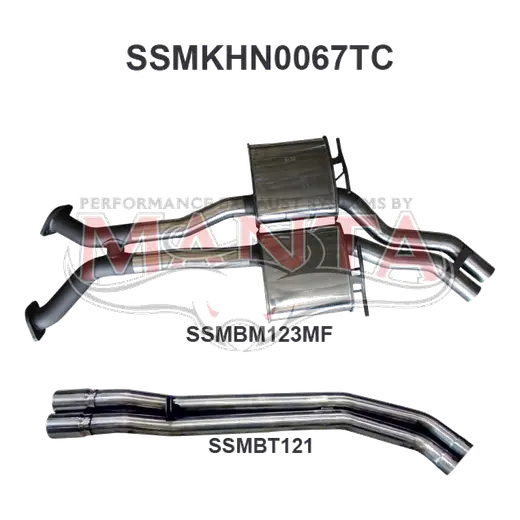 Holden Commodore VP VR VS Sedan 5L V8 IRS 2.5in Catback Tailpipe product image