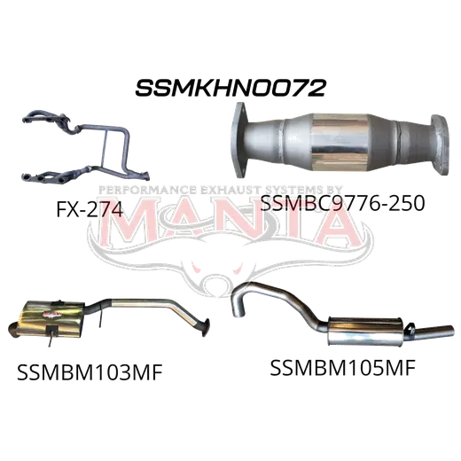 Holden Commodore VG VP VR V6 Ute 2.5in With Extractors Muffler/Tailpipe product image