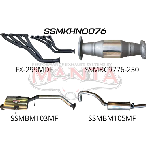 Holden Commodore VN VP VR VS Ute 5.0L Manual V8 2.5in With Extractors Muffler product image