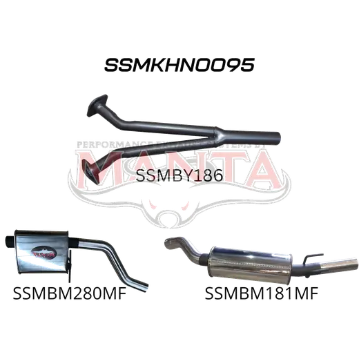 Holden Commodore VZ V6 Sedan Ute Wagon 2.5in Catback Muffler/Muffler product image