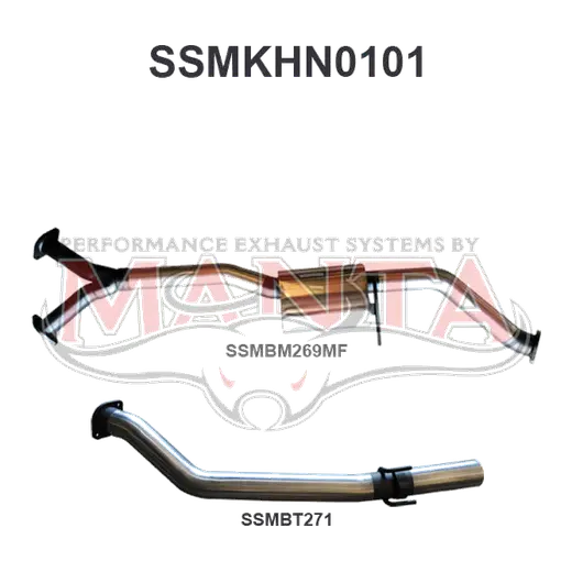 Holden Commodore VZ V6 Ute Wagon 3in Catback Muffler/Tailpipe product image
