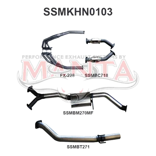 Holden Commodore VZ V6 Sedan 3in With Extractors Muffler/Tailpipe product image