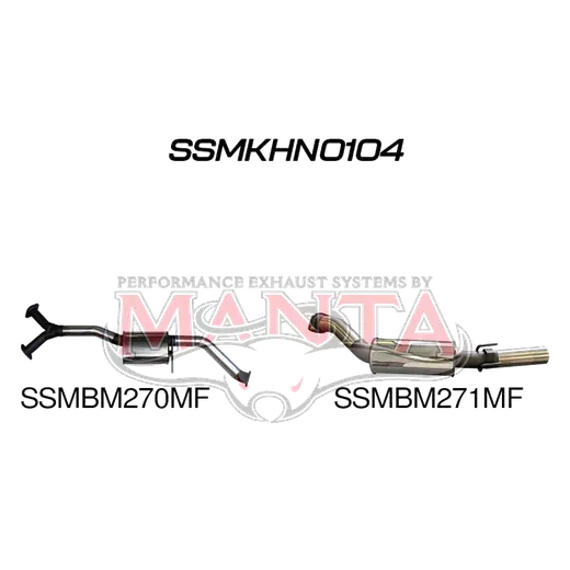 Holden Commodore VZ V6 Sedan 3in Catback Muffler/Muffler product image