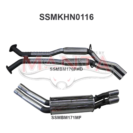 Holden Commodore VT - VZ V8 Sedan 2.5in Dual Catback Hotdog/Muffler product image