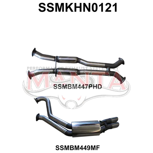 Holden Commodore VT - VZ V8 Sedan 3in Dual Catback Hotdog/Muffler product image