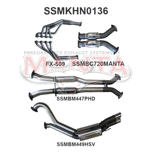 VY VZ V8 HSV Sedan 3in Dual With 1 7/8 in Extractors Hotdog/Muffler product image