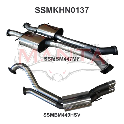 VY V8 HSV Sedan 3in Dual Catback Muffler/Muffler product image