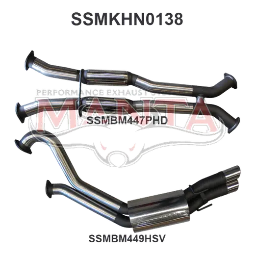 VY V8 HSV Sedan 3in Dual Catback Hotdog/Muffler product image