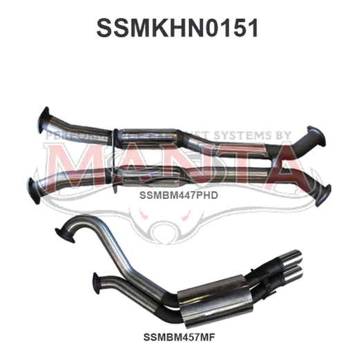 Holden VX VY Monaro 3in Dual Catback Hotdog/Muffler product image