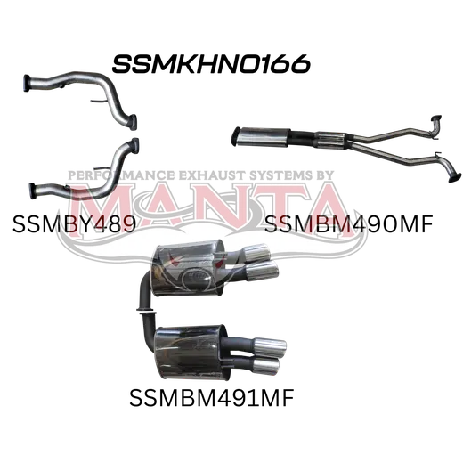 Holden Commodore VE V8 Sedan Wagon 2.5in Catback Muffler/Muffler product image