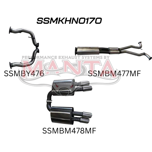 Holden Commodore VE V8 Sedan Wagon 3in Catback Muffler/Muffler product image