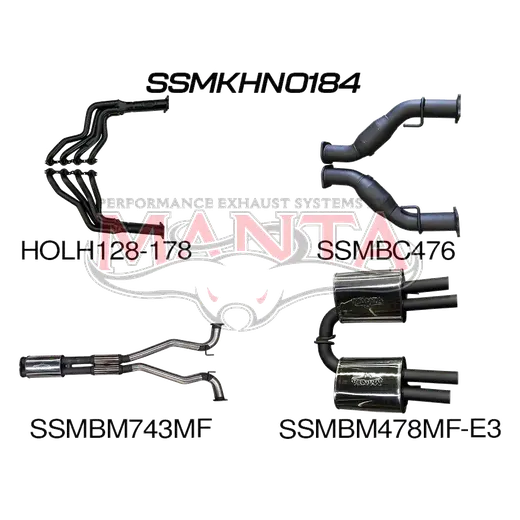 HSV VE E3 Sedan Wagon 3in With 1 7/8 in Extractors Muffler/Muffler product image