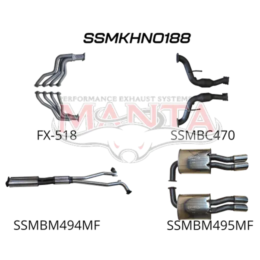 Holden Commodore VE Ute & Maloo 2.5in With Extractors Muffler/Muffler product image