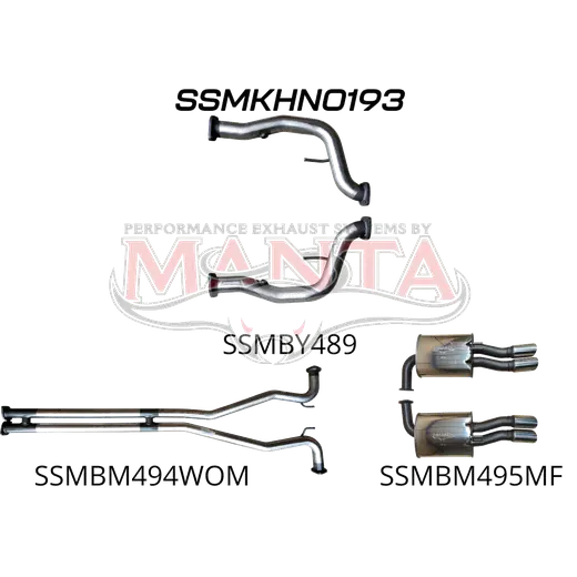 Holden Commodore VE Ute & Maloo 2.5in Catback WOM/Muffler product image