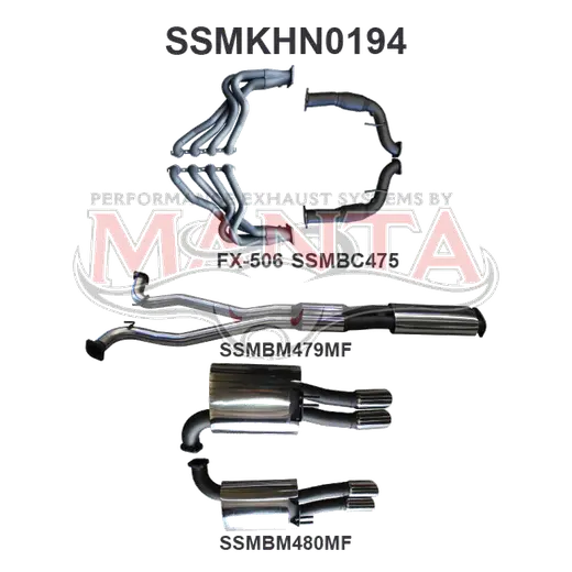 Holden Commodore VE Ute & Maloo V8 3in With 1 7/8 in Extractors Muffler/Muffler product image