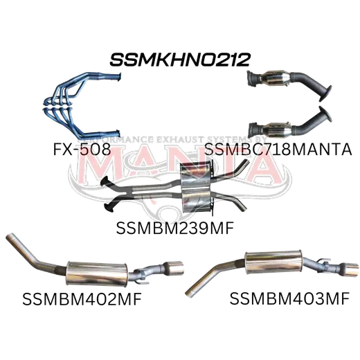 HSV VY VZ Maloo 2.5in Dual With Extractors Muffler/Muffler product image