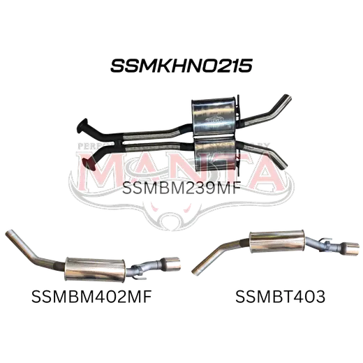 HSV VY Maloo 2.5in Dual Catback Muffler/Muffler product image