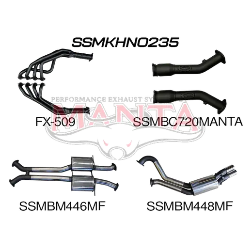 Holden Commodore VU VY VZ V8 Ute 3in Dual With 1 7/8 in Extractors Muffler/Muffler product image