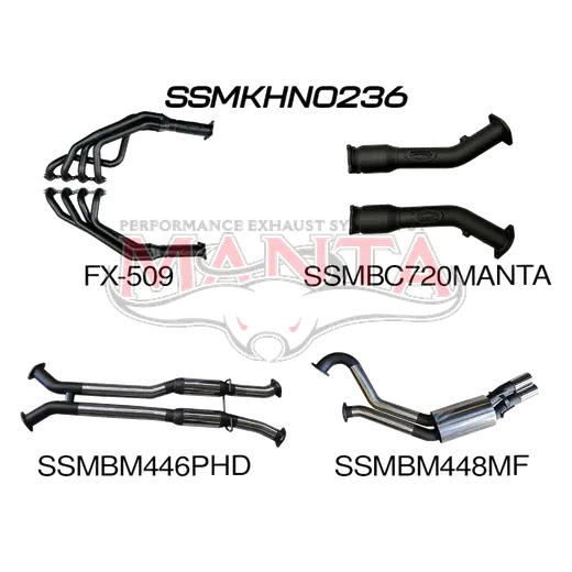 Holden Commodore VU VY VZ V8 Ute 3in Dual With 1 7/8 in Extractors Hotdog/Muffler product image