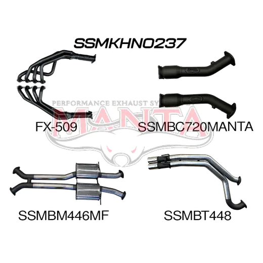 Holden Commodore VU VY VZ V8 Ute 3in Dual With 1 7/8 in Extractors Muffler/Tailpipe product image